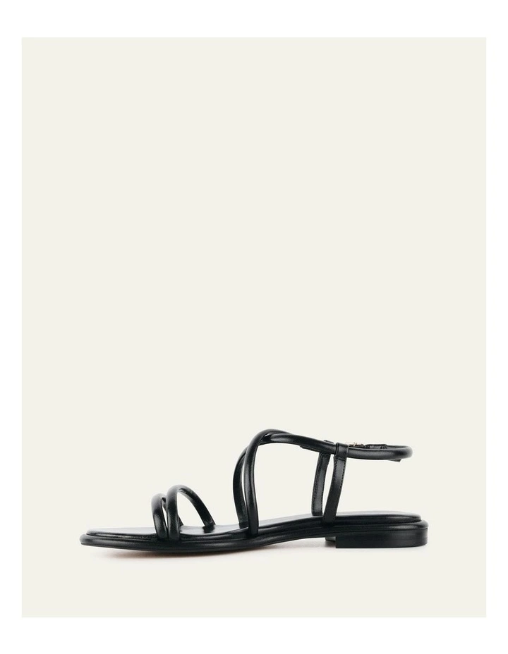 Catalina Flat Sandals in Black image 6