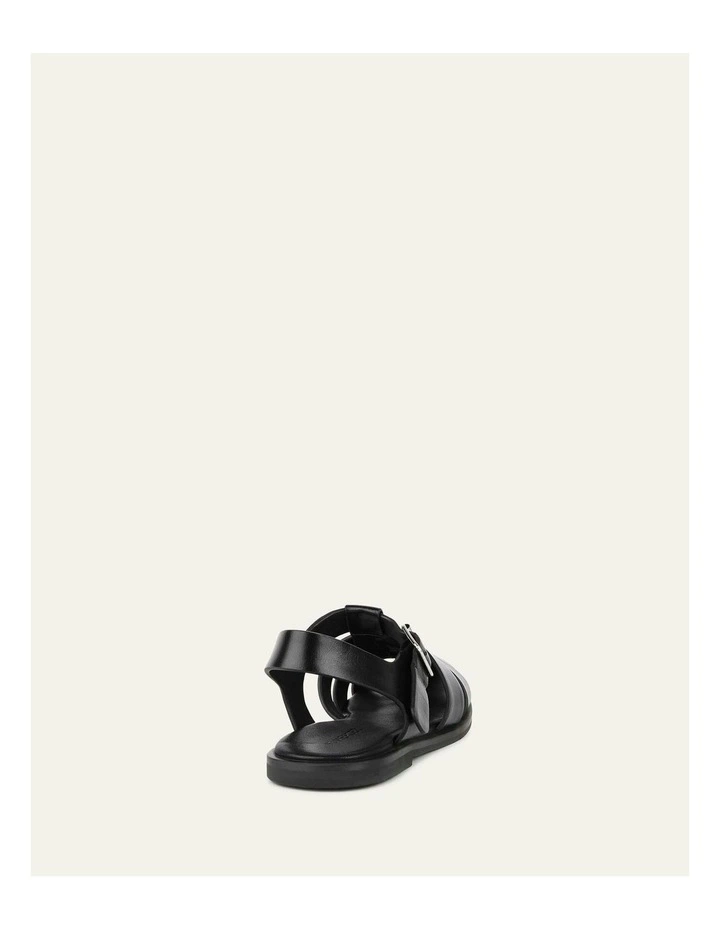 Finn Flat Sandals in Black image 5