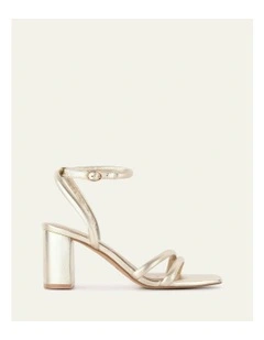 Nino High Heel Sandals in Soft Gold