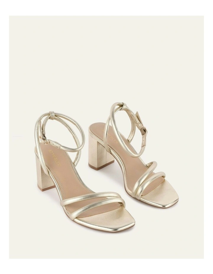 Nino High Heel Sandals in Soft Gold image 3