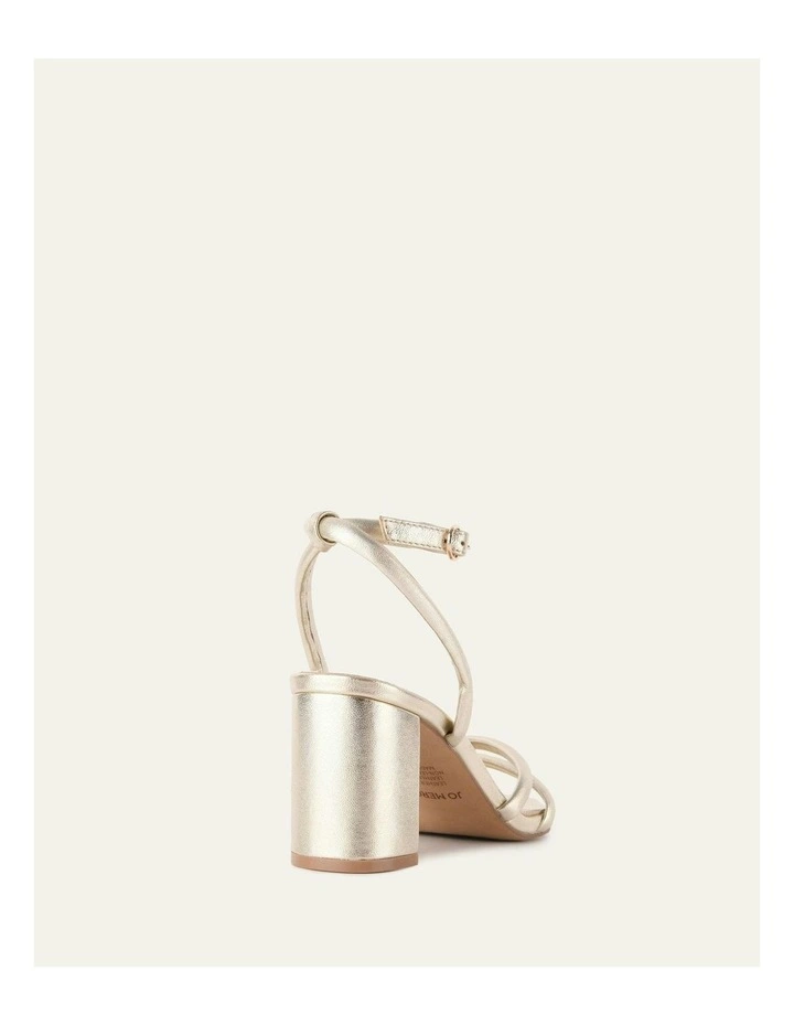 Nino High Heel Sandals in Soft Gold image 5