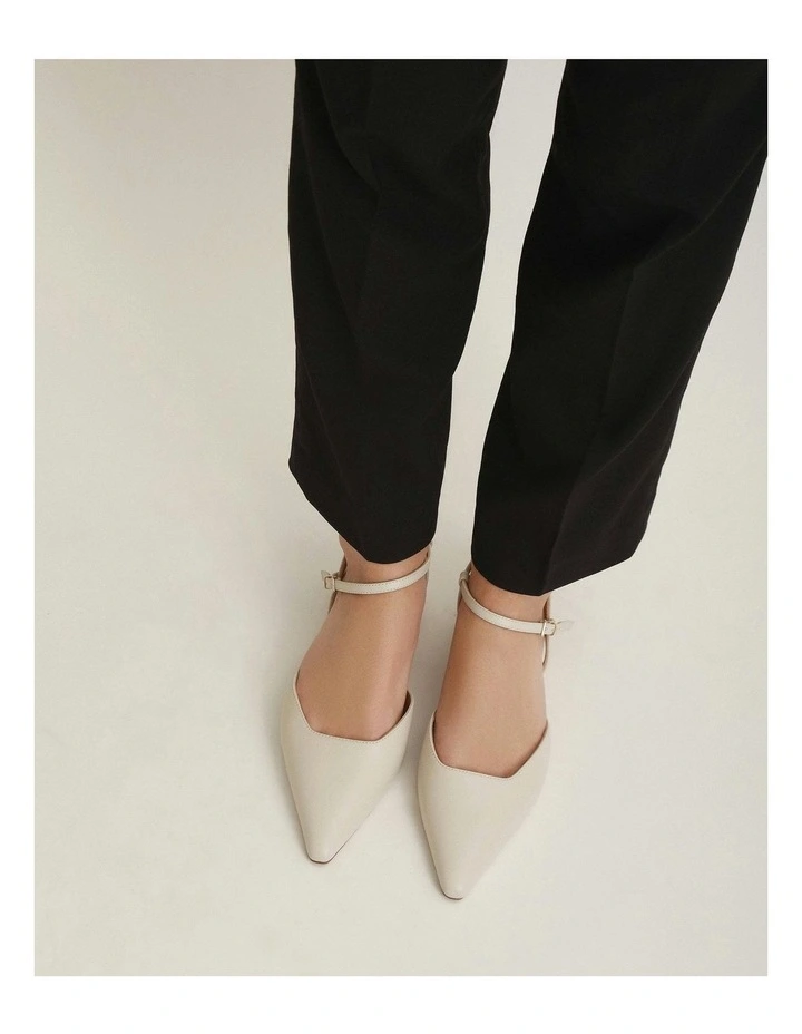 Virginie Dress Flats in Off White image 2