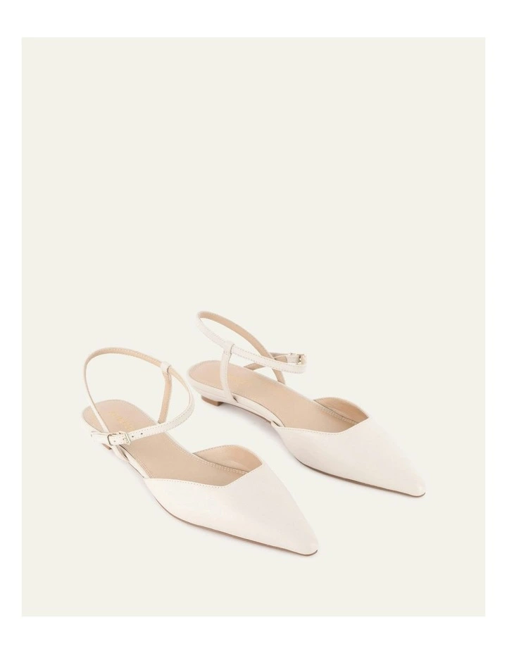 Virginie Dress Flats in Off White image 3