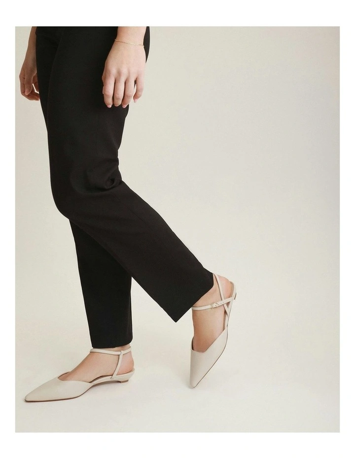 Virginie Dress Flats in Off White image 7