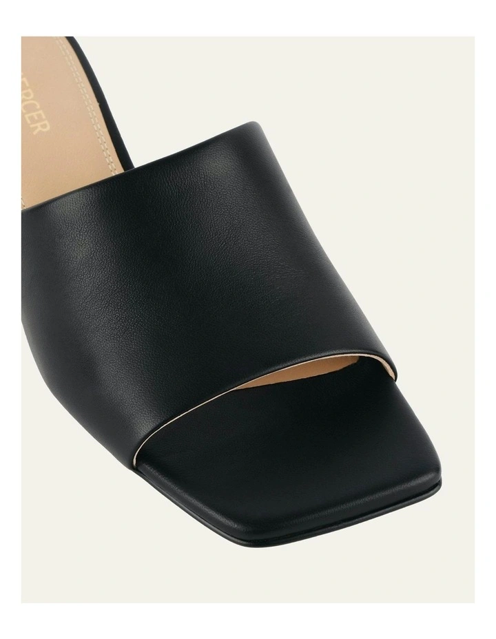 Herbie Mid Heel Sandals in Black image 4