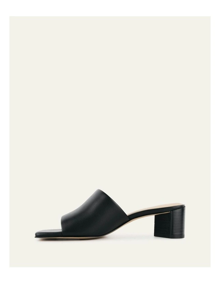 Herbie Mid Heel Sandals in Black image 6