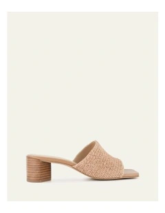 Herbie Mid Heel Sandals in Tan