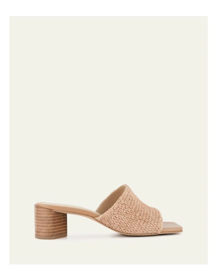 Herbie Mid Heel Sandals in Tan image 1