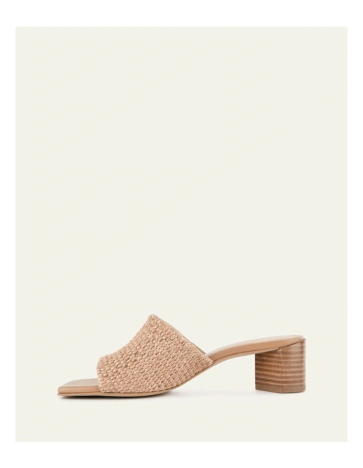 Herbie Mid Heel Sandals in Tan image 7