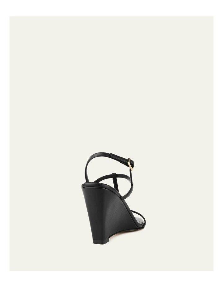 Ophelia Mid Heel Wedges in Black image 5