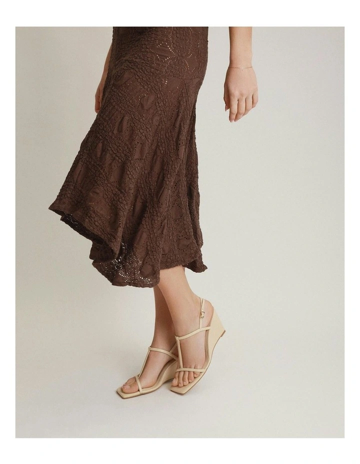 Ophelia Mid Heel Wedges in Butter image 6