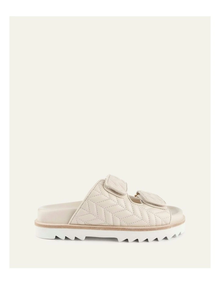Verity Flat Sandals in Off White image 1