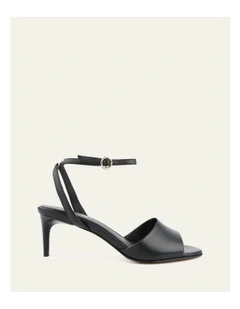 Tanya Mid Heel Sandals in Black