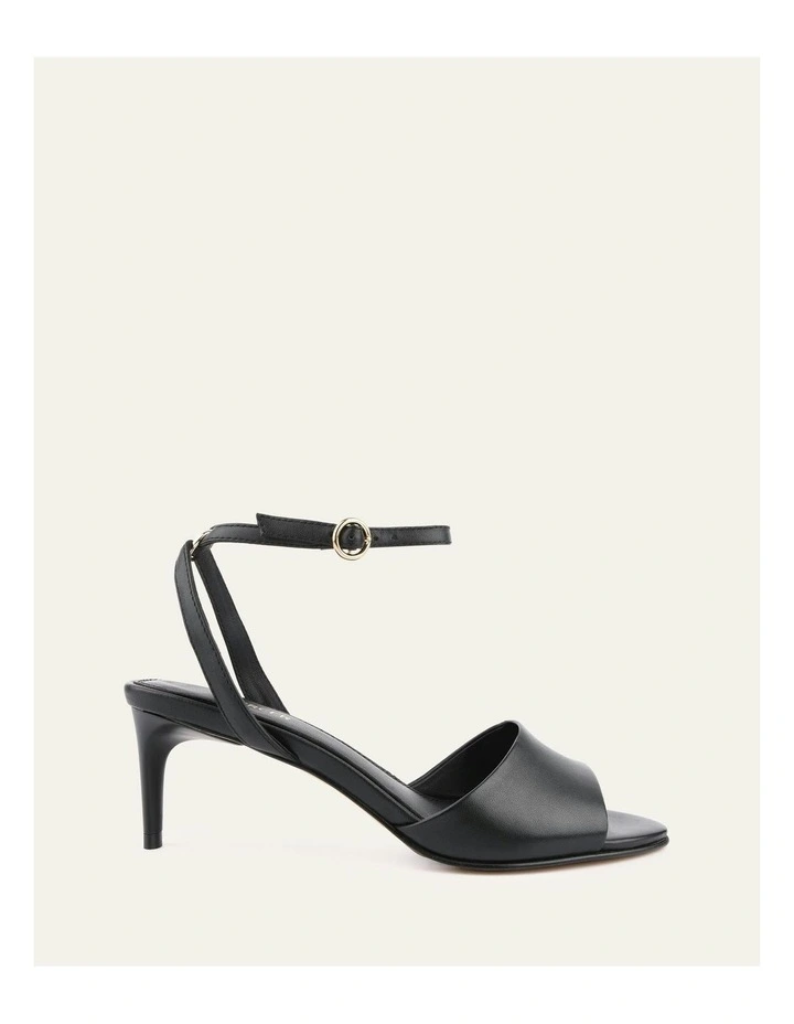 Tanya Mid Heel Sandals in Black image 1