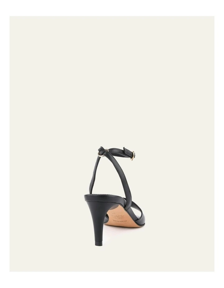 Tanya Mid Heel Sandals in Black image 5