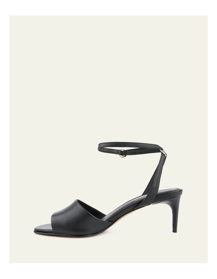 Tanya Mid Heel Sandals in Black image 6