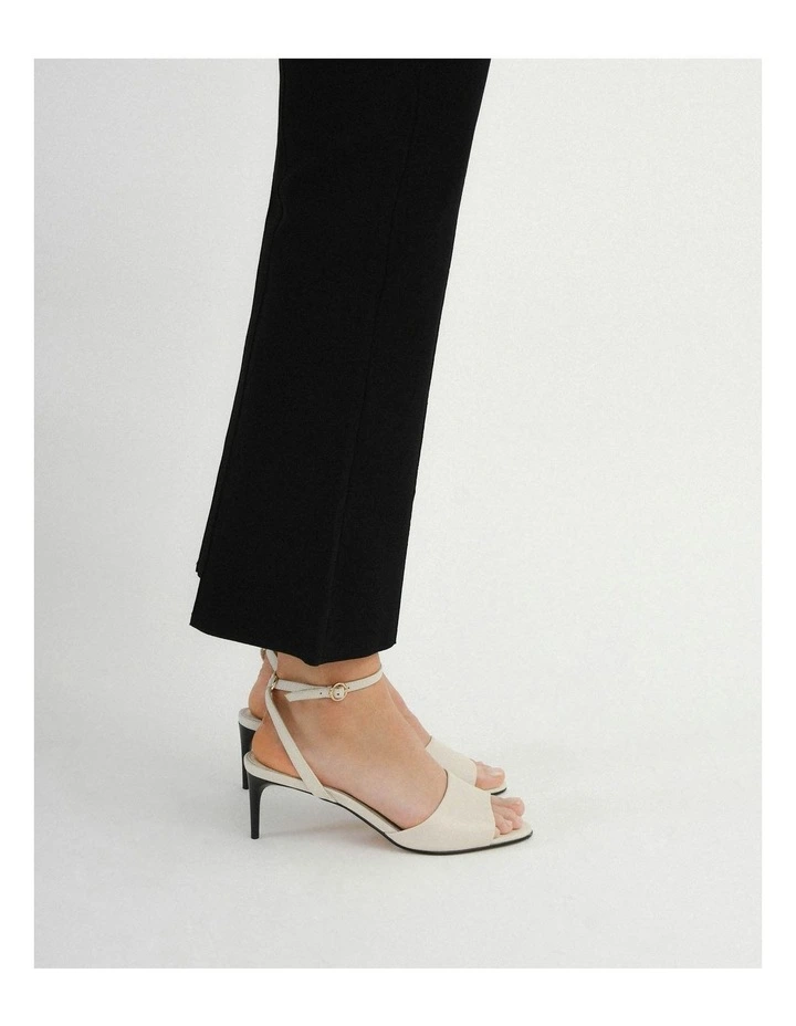 Tanya Mid Heel Sandals in Off White image 2