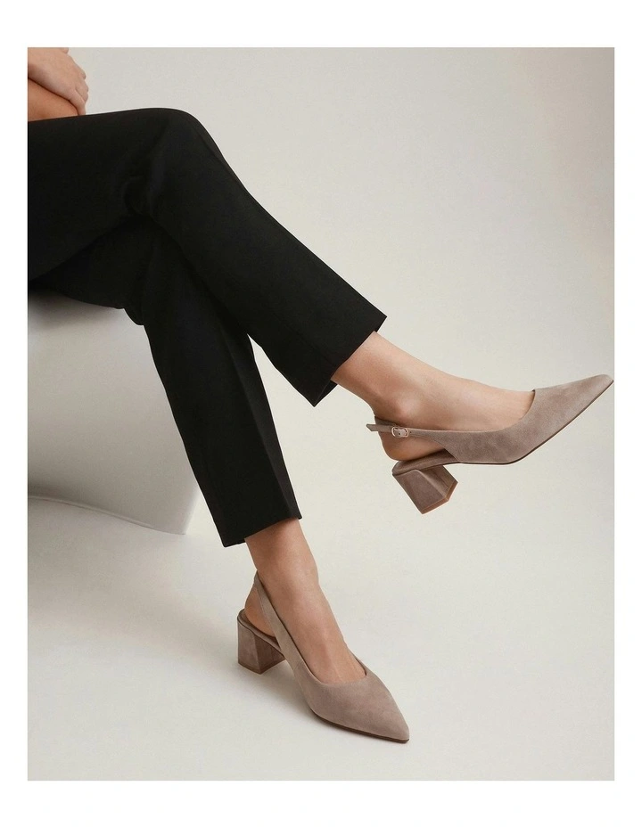 Cara Low Heels in Mushroom image 2