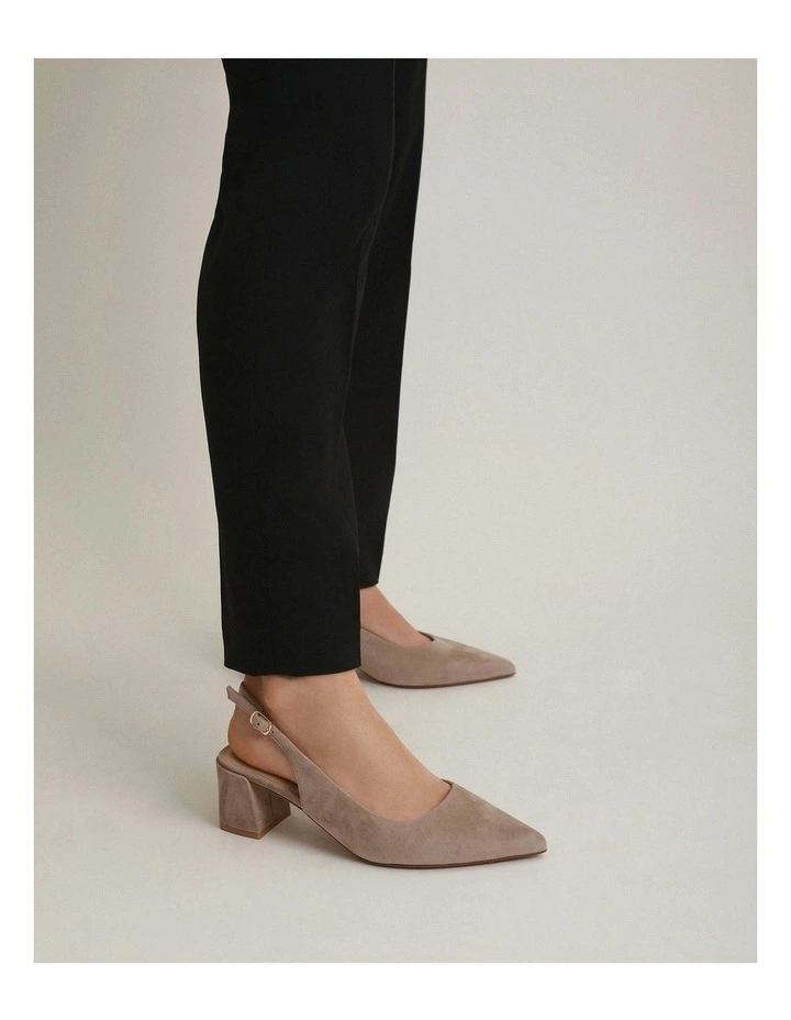 Cara Low Heels in Mushroom image 7
