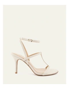 Lacey High Heel Sandals in Off White