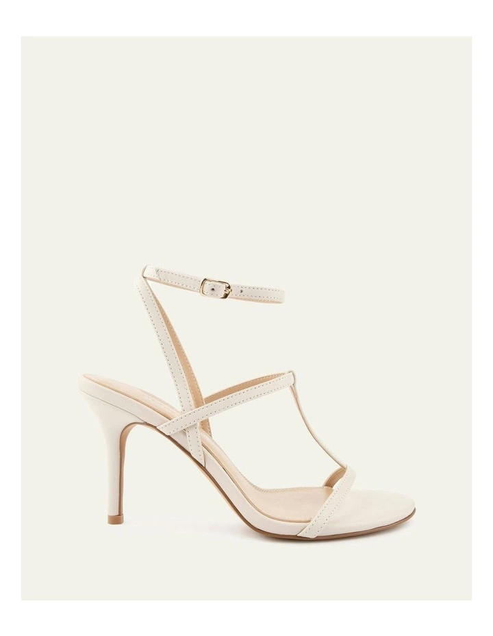 Lacey High Heel Sandals in Off White image 1