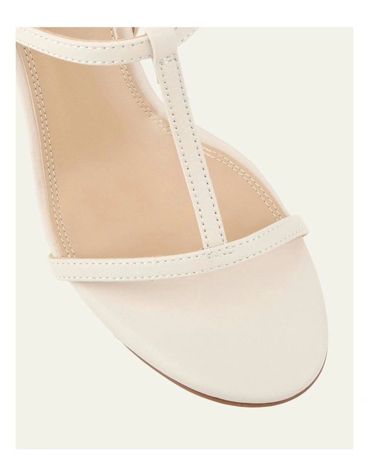 Lacey High Heel Sandals in Off White image 4