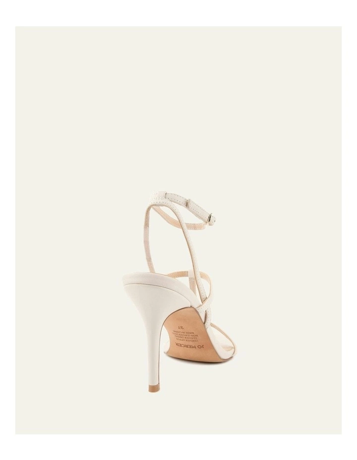 Lacey High Heel Sandals in Off White image 5