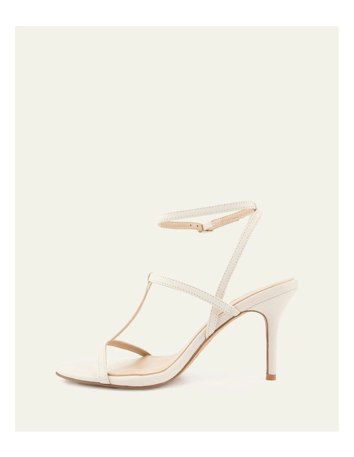 Lacey High Heel Sandals in Off White image 6