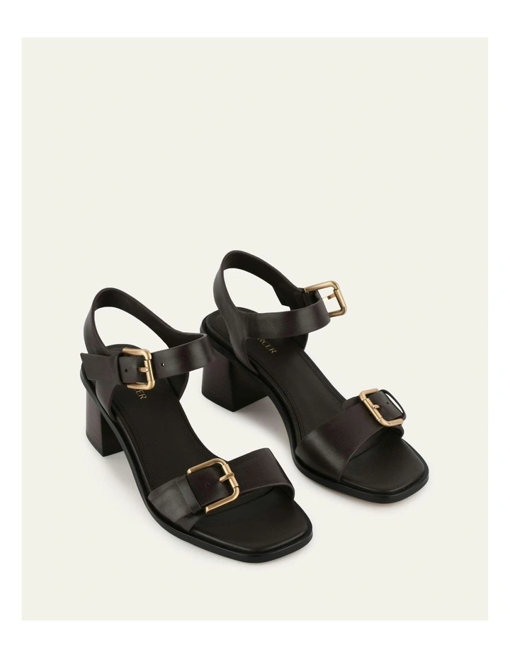Winona Mid Heel Sandals in Cacao image 3
