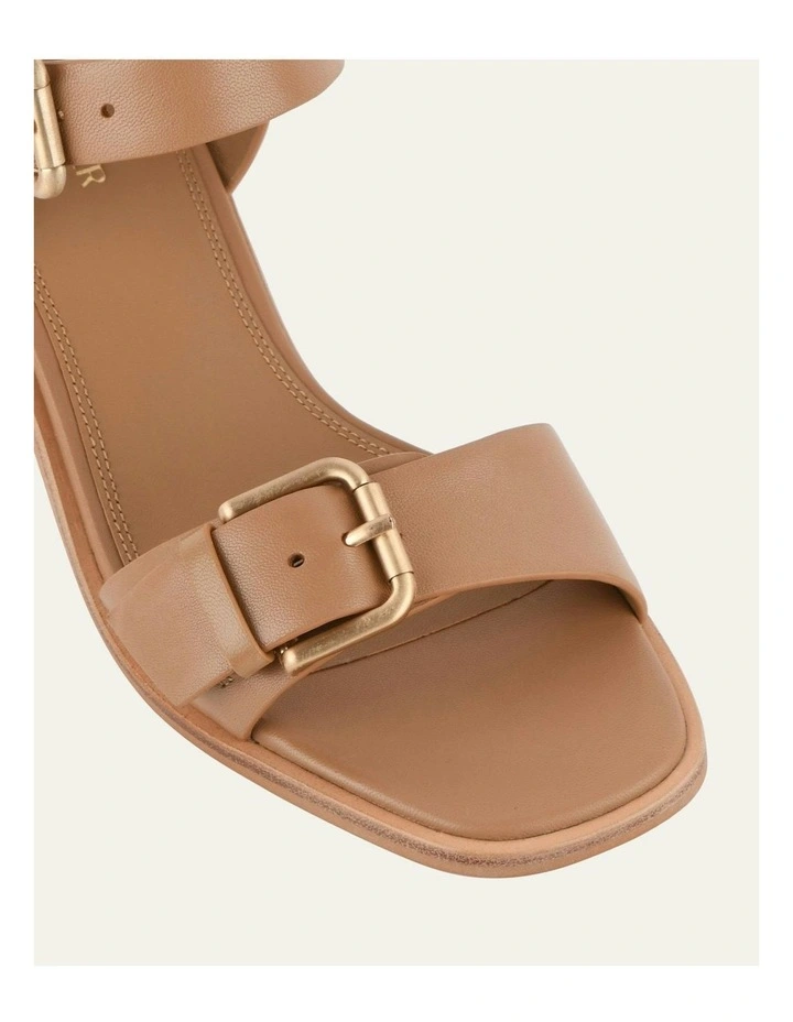 Winona Mid Heel Sandals in Tan image 3