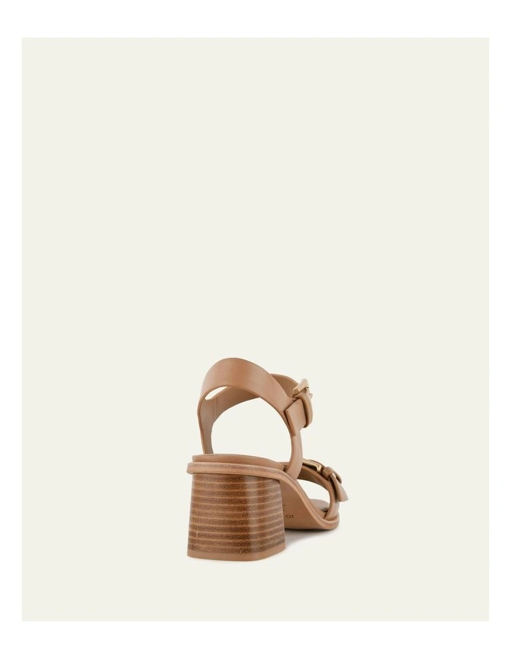 Winona Mid Heel Sandals in Tan image 4