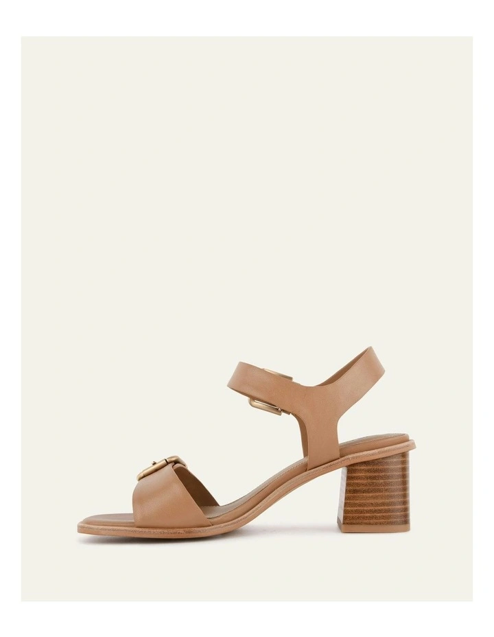 Winona Mid Heel Sandals in Tan image 5
