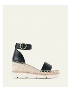 Kelly Mid Heel Wedges in Black