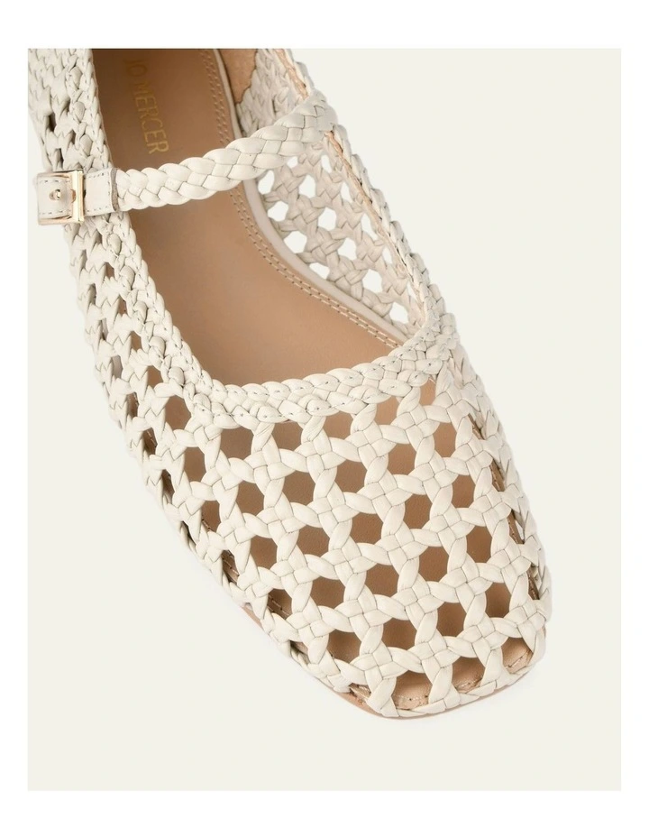 Willis Casual Leather Flats in Off White image 4