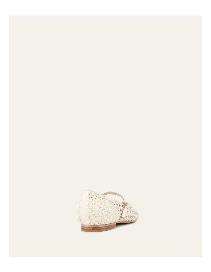 Willis Casual Leather Flats in Off White image 5