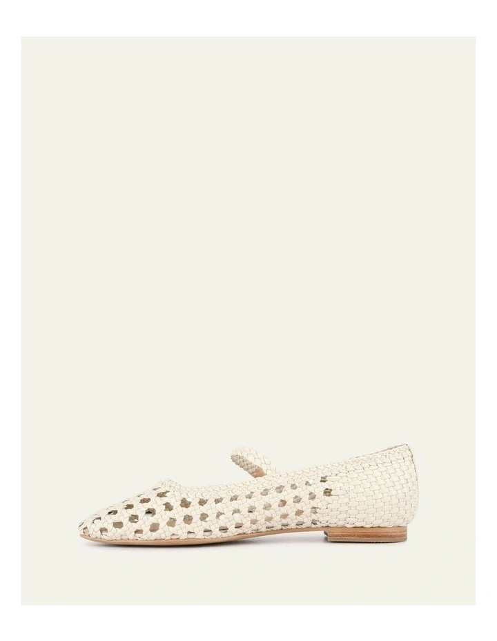 Willis Casual Leather Flats in Off White image 6