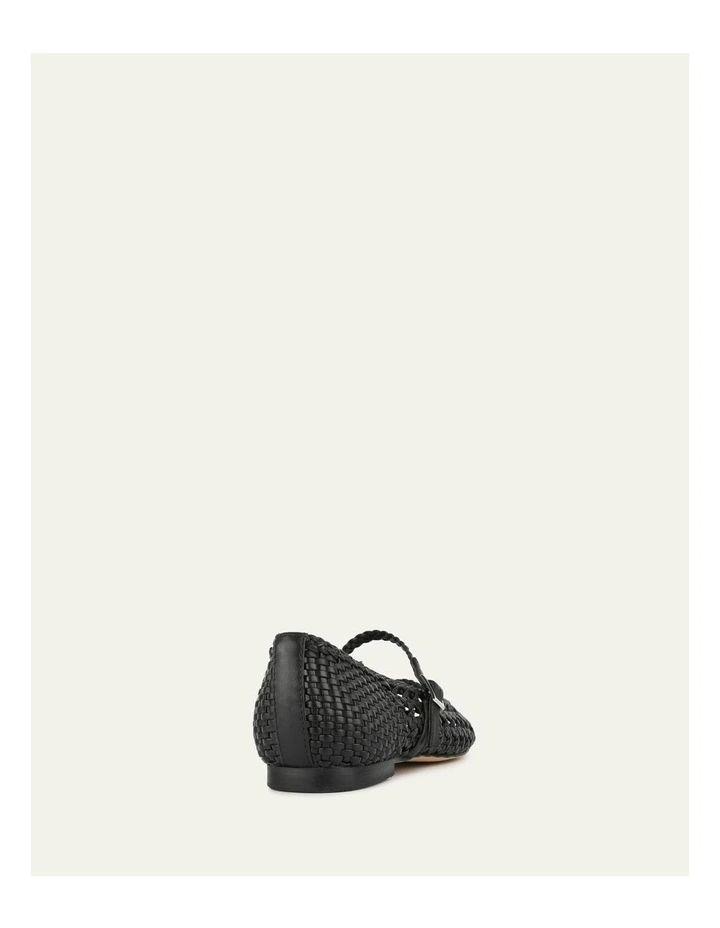 Willis Casual Leather Flats in Black image 4