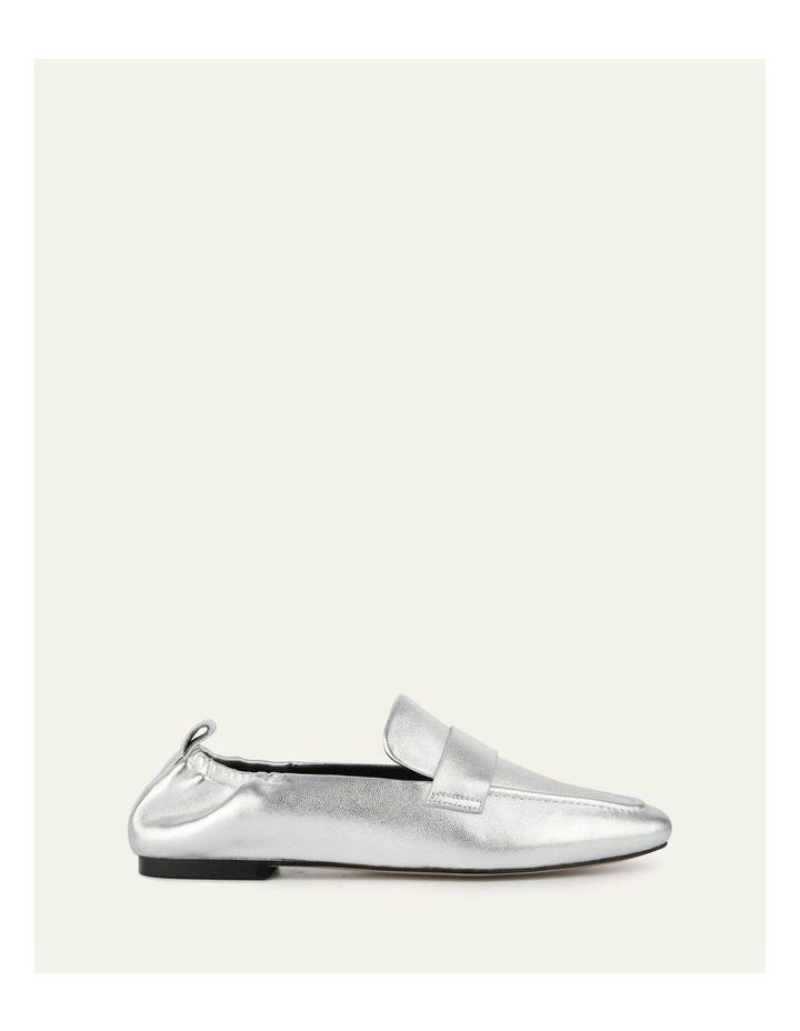 Bowen Leather Loafers in Silver image 1