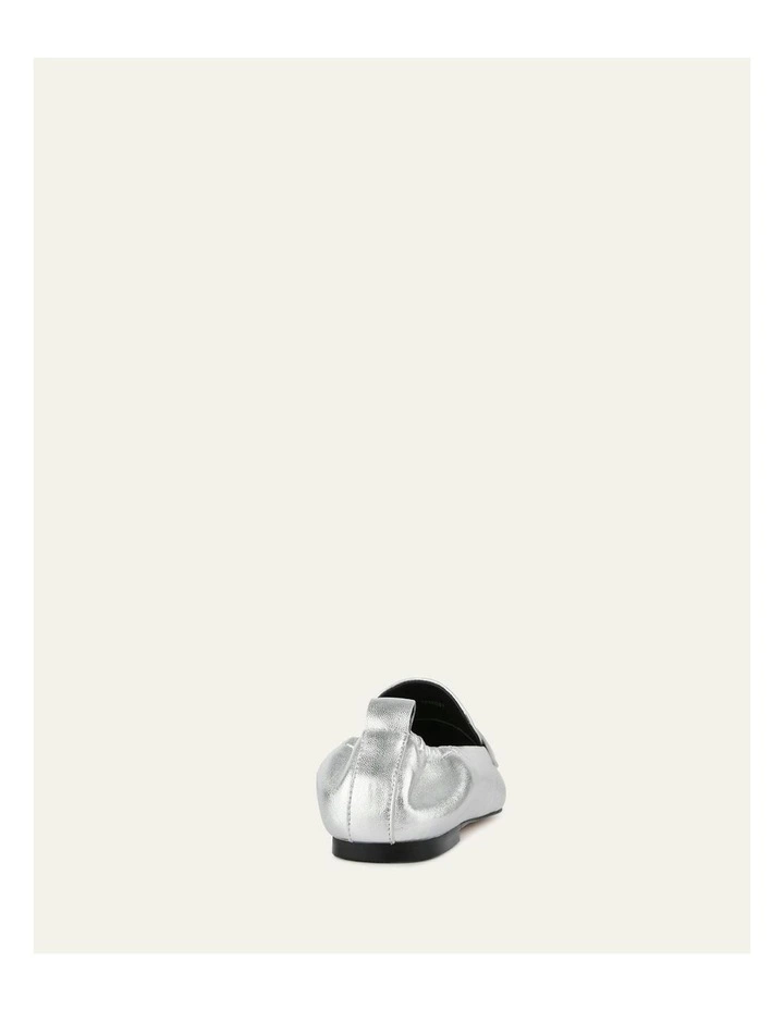 Bowen Leather Loafers in Silver image 5