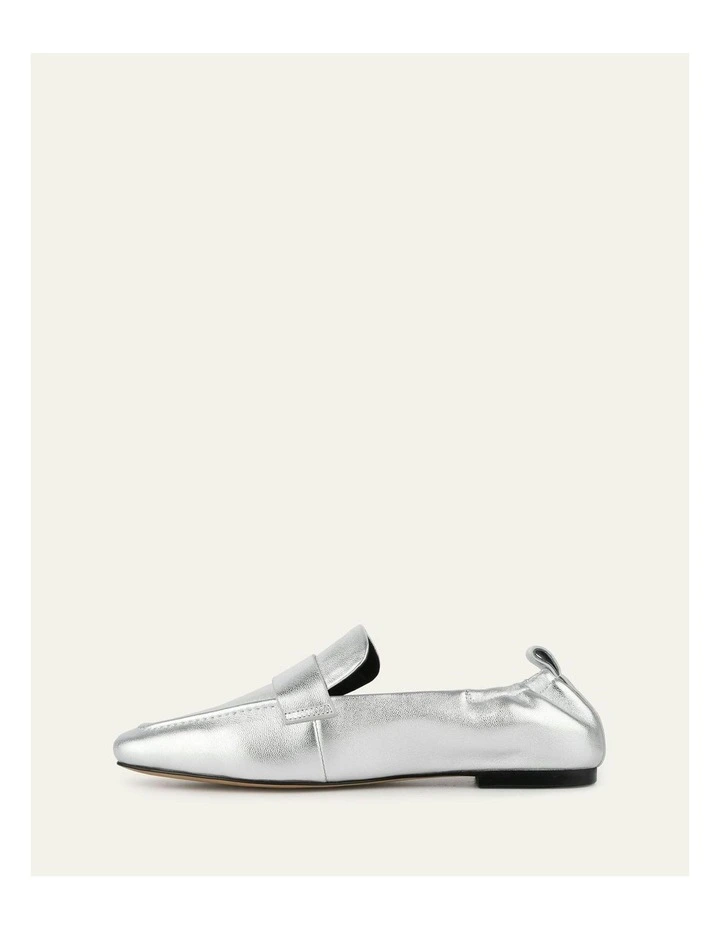 Bowen Leather Loafers in Silver image 6