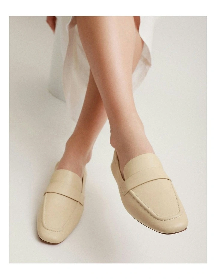 Bowen Leather Loafers in Butter image 2