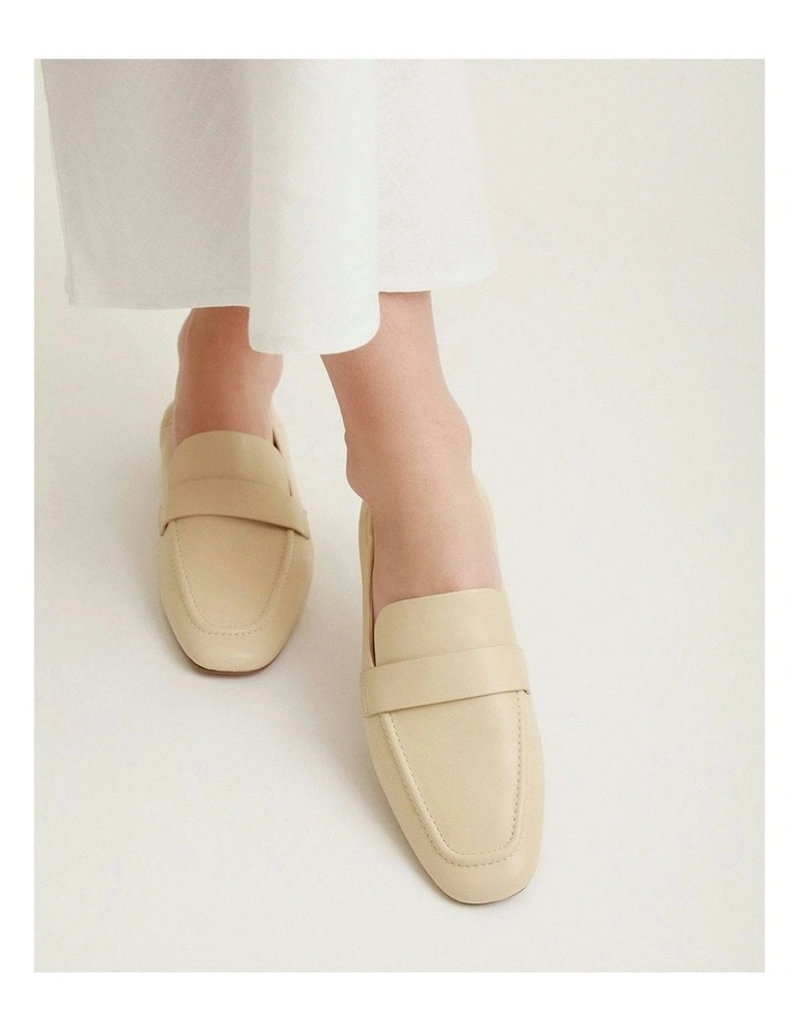 Bowen Leather Loafers in Butter image 7