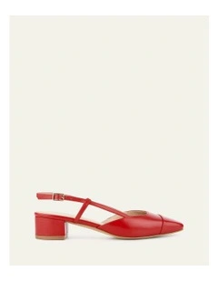 Francesca Low Heels in Red