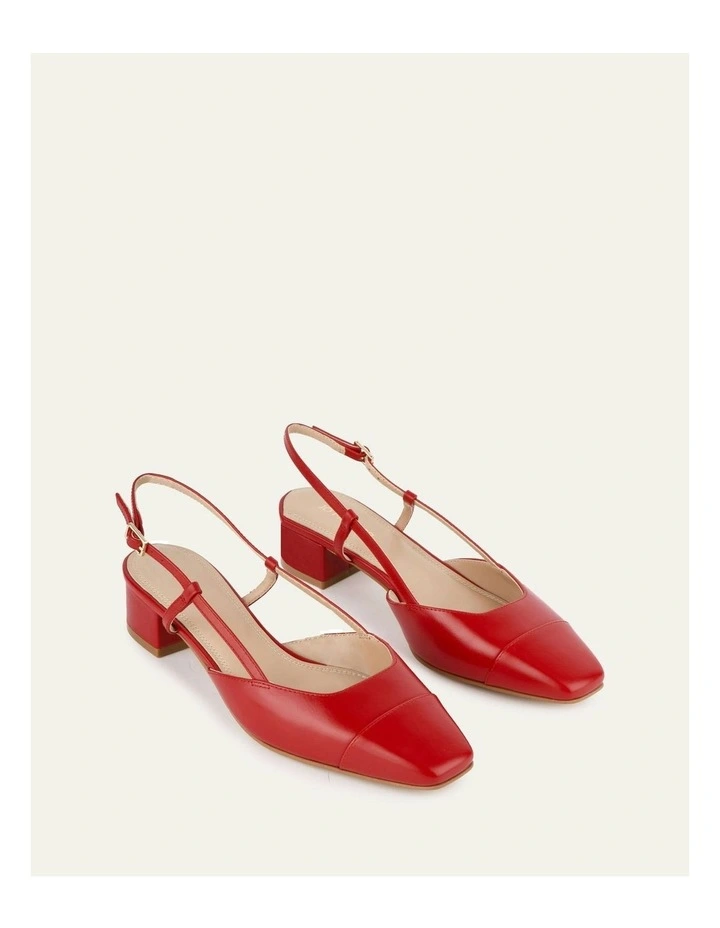 Francesca Low Heels in Red image 2