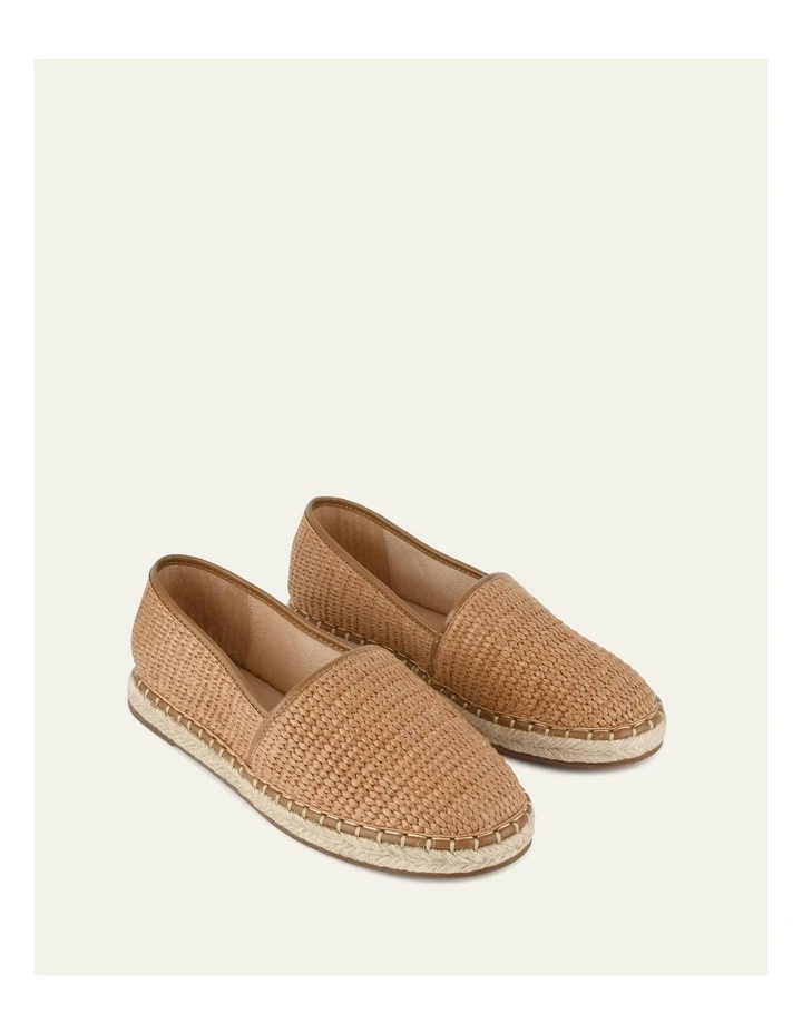 Oakley Loafers Raffia in Tan image 3