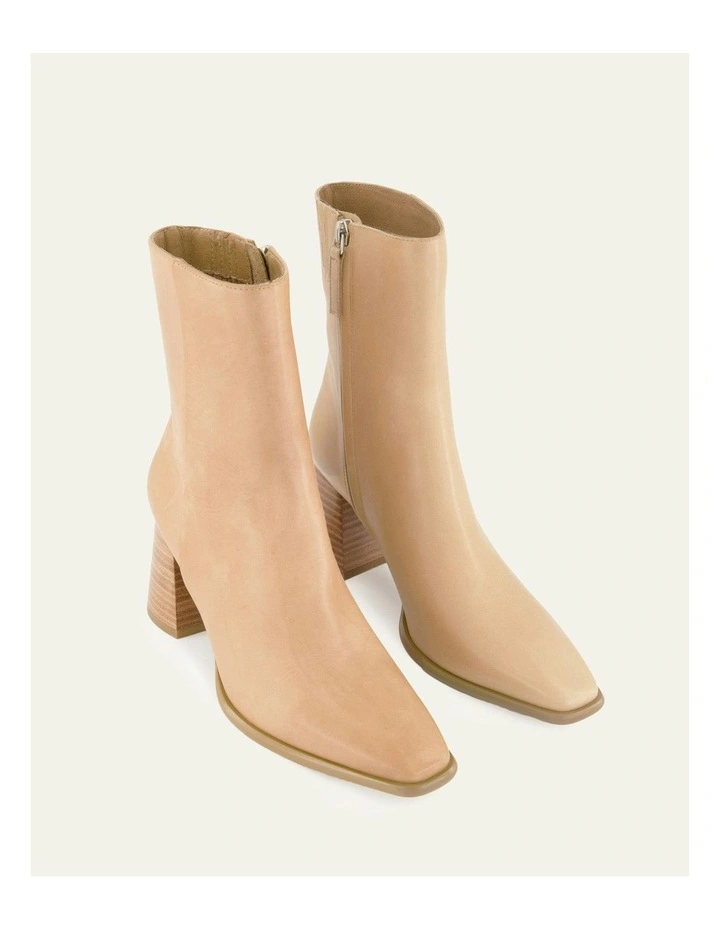 Iggy Mid Ankle Boots in Tan image 2
