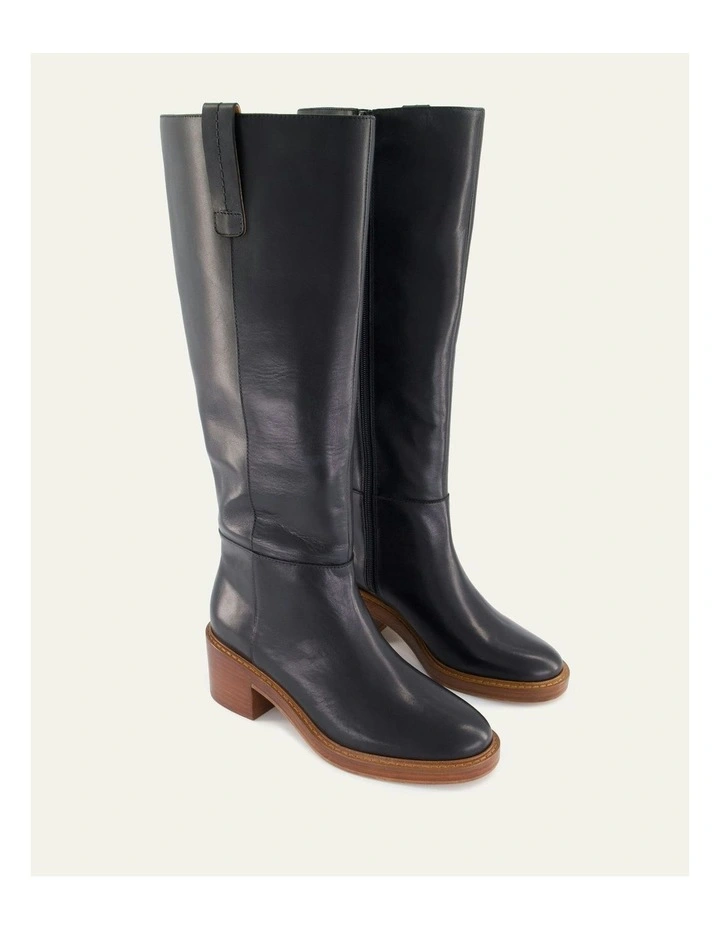 Rio Knee Boots in Black image 2