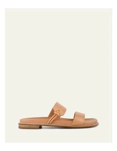 Hayes Flat Sandals in Brown