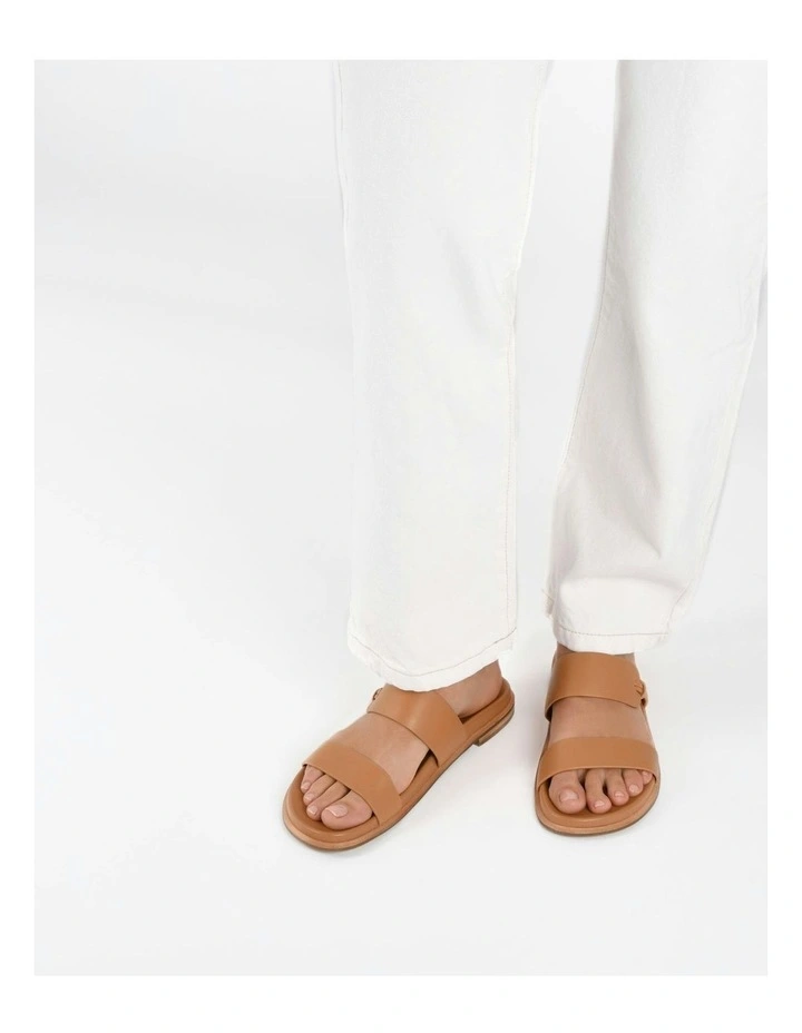 Hayes Flat Sandals in Brown image 2