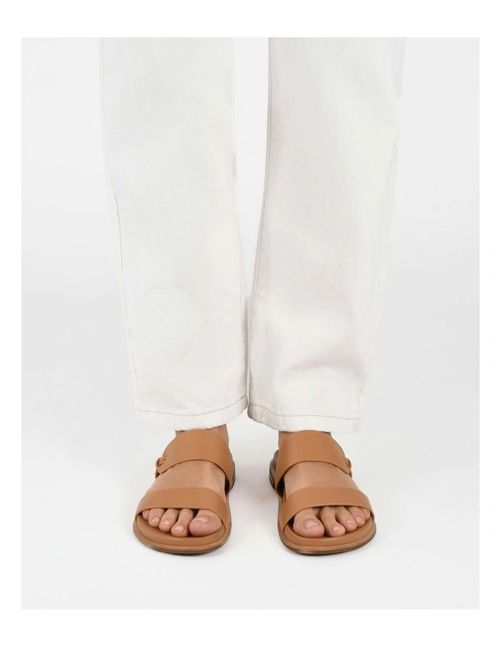 Hayes Flat Sandals in Brown image 7